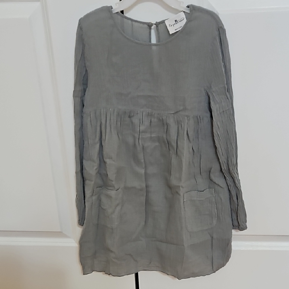 Casual Gray Dress with Soft Fabric